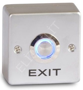 BT-11 Işıklı Bas Aç Buton - Paslanmaz Kasa - Sıva Üstü