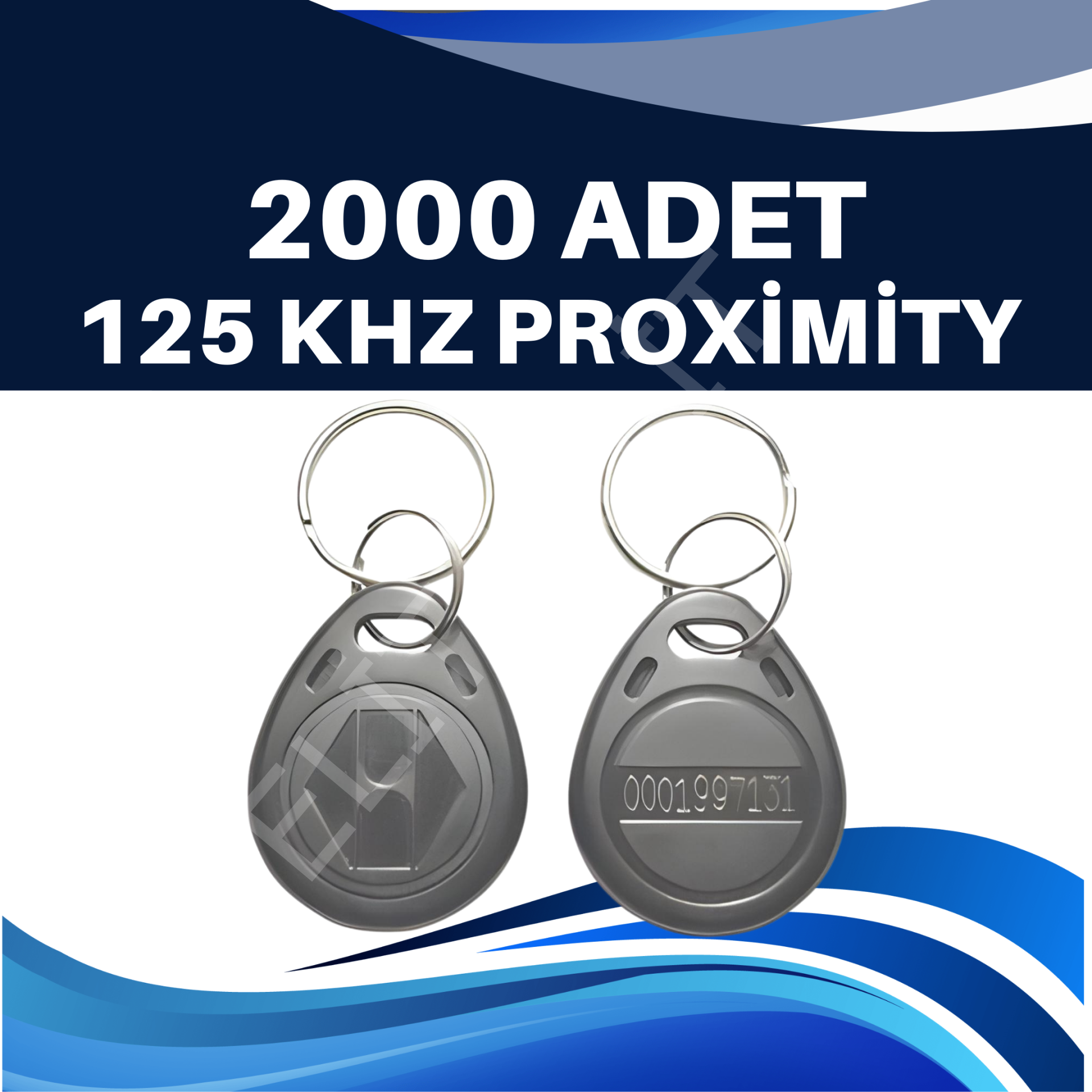 125 Khz Proximity Çip ( Anahtarlık - Tag ) 2.000 ADET