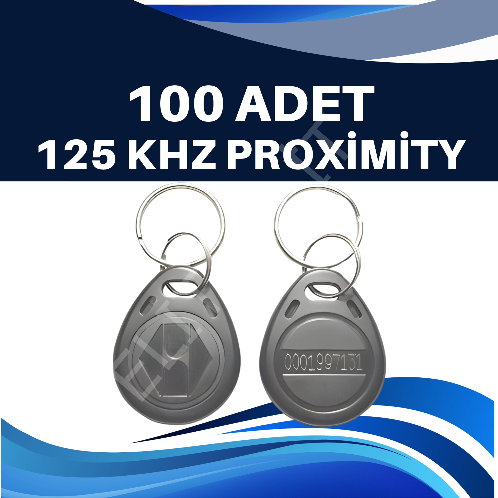 125 Khz Proximity Kapı Çipi ( Göster Geç Anahtarlık ) 100 ADET